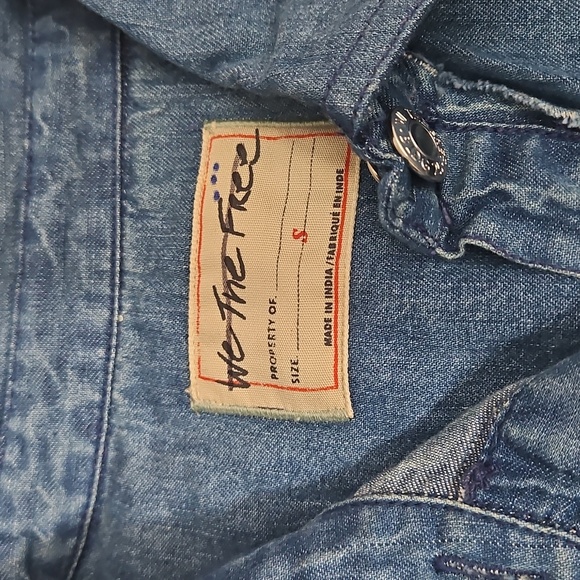 Free People We The Free Heritage Quilted Shirt Jacket Hay Tint Wash - Picture 15 of 16